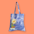 NYBG Flower Power Blue Tie Dye Tote