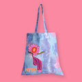 NYBG Flower Power Cotton Candy Tie Dye Tote