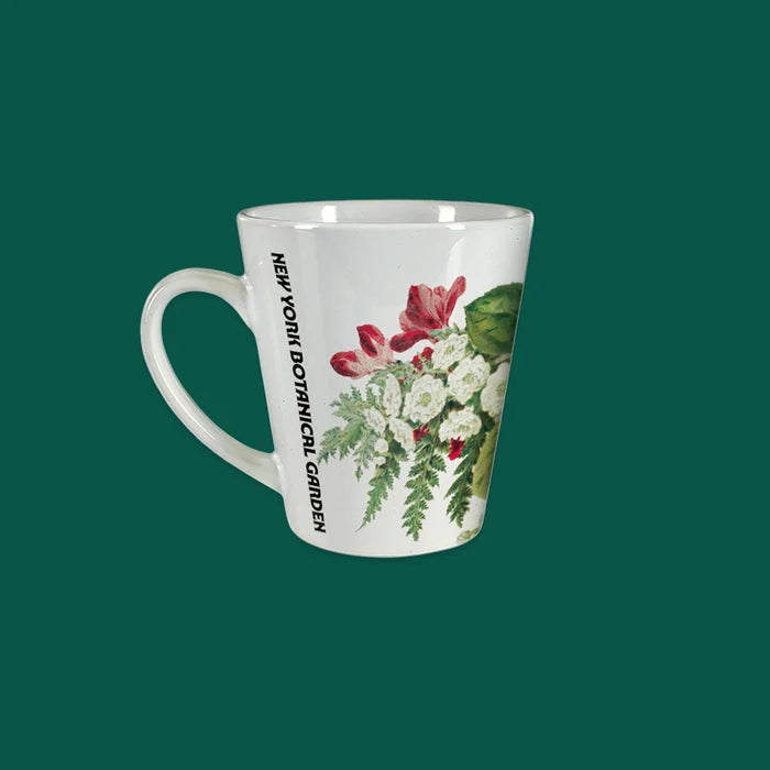 NYBG Holiday Floral Latte Mug