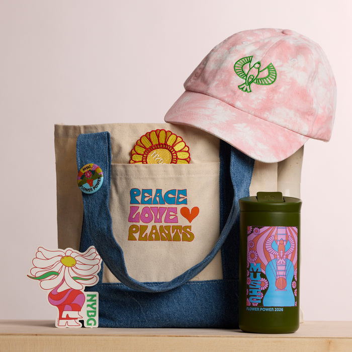 NYBG Peace Love Plants Mini Shopping Tote
