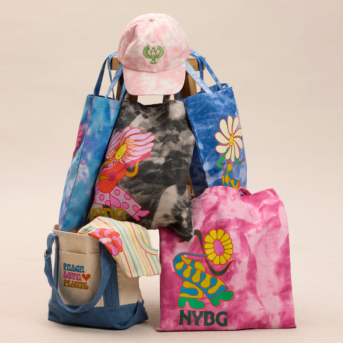 NYBG Peace Love Plants Mini Shopping Tote
