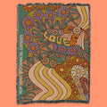 NYBG Woven Flower Power Blanket