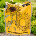 NYBG Woven Sunflower Blanket