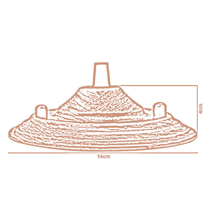 Pendant Cable Grip Black Color Flex Plate For Light Fitting 140mm Choose Ceiling Rose~2651 - LEDSone UK Ltd