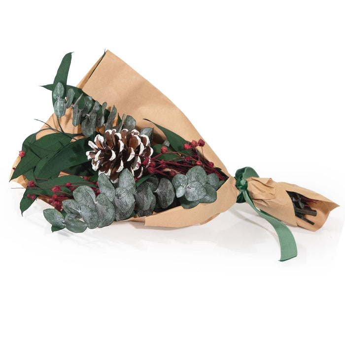 Petite Winter 12" Bouquet: Baby Eucalyptus & White Tip PC | Andaluca