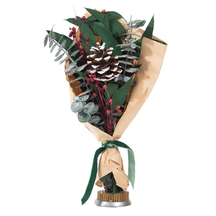 Petite Winter 12" Bouquet: Baby Eucalyptus & White Tip PC | Andaluca