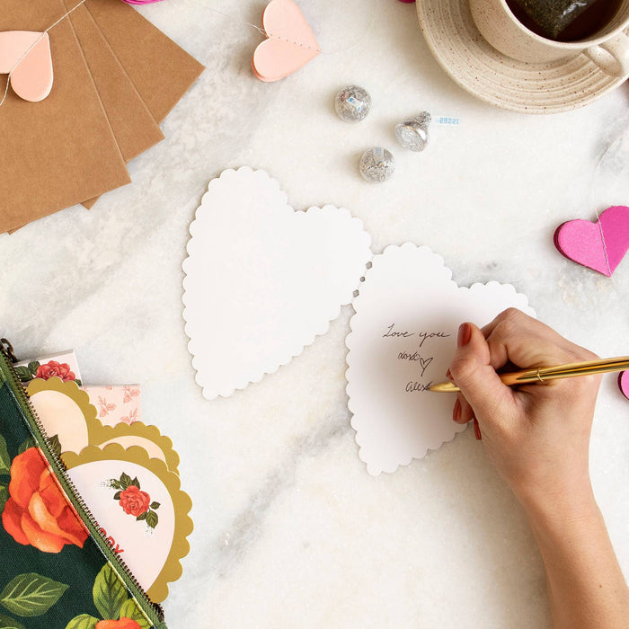 Pink Rose Heart Specialty Greeting Card