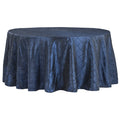 Pintuck 120" Round Tablecloth - Navy Blue - CV Linens