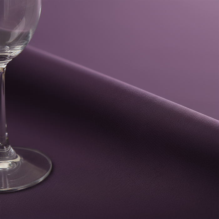 Eggplant/Plum Premium Polyester Round Tablecloth Size: 120 in | Wedding | Event | Wholesale by CV Linens