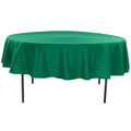 Polyester 90" Round Tablecloth - Emerald Green - CV Linens