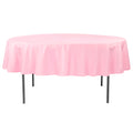 Polyester 90" Round Tablecloth - Pink - CV Linens