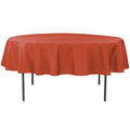 Polyester 90" Round Tablecloth - Rust