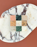 Rainbow Check Marble Incense Holder