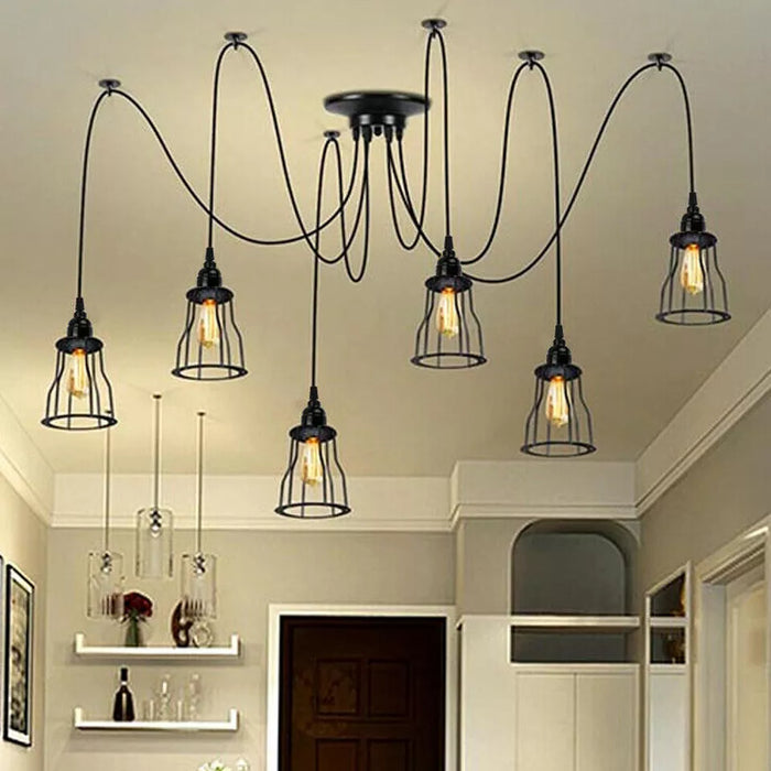 Retro Chandelier Ceiling Spider Light