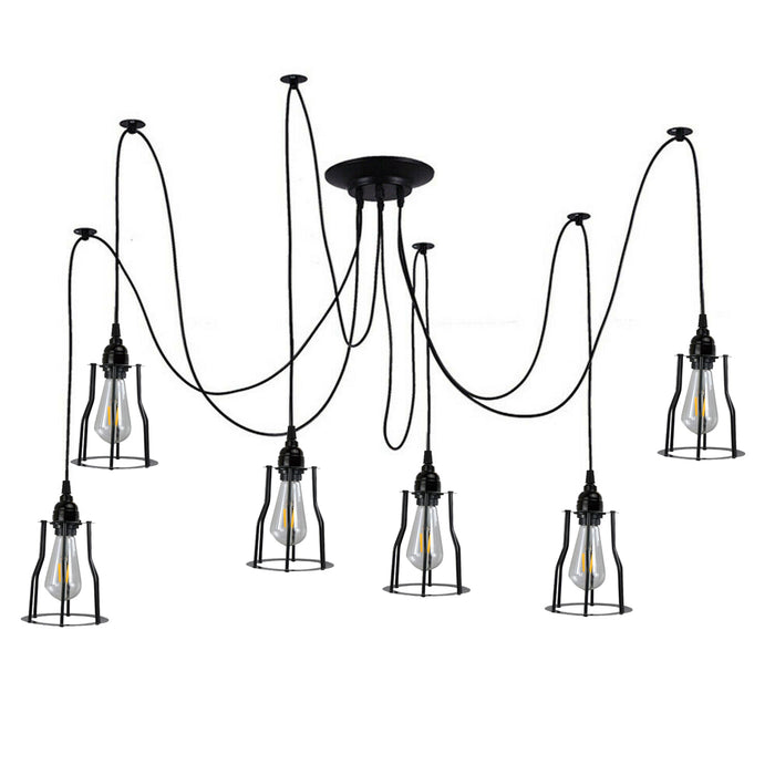 Retro Vintage Chandelier Ceiling Spider Light Industrial Pendant Lamp