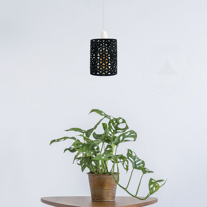 Retro Modern Industrial Ceiling Light Pendant Lamp Metal Cage Lampshade~2616
