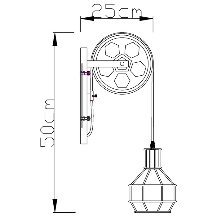 Vintage Pulley Light