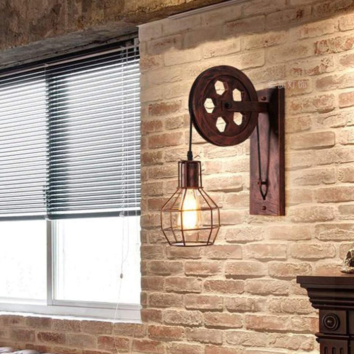 Vintage Pulley Light