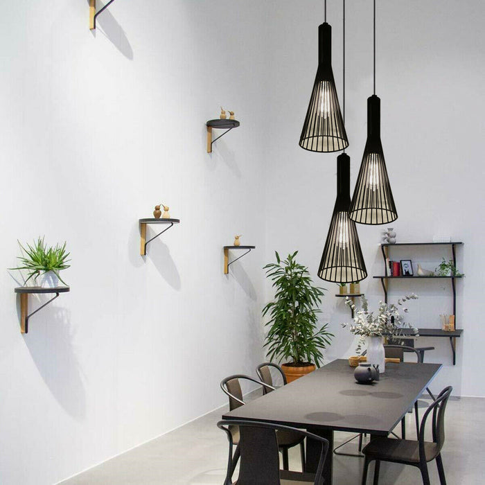 Rustic 3 Lights Industrial Pendant Light E27 Hanging Light Fixture~2693 - LEDSone UK Ltd