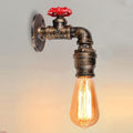 Rustic Red Industrial Water Pipe Wall Light E27~2885