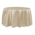 Satin 120" Round Tablecloth - Champagne - CV Linens