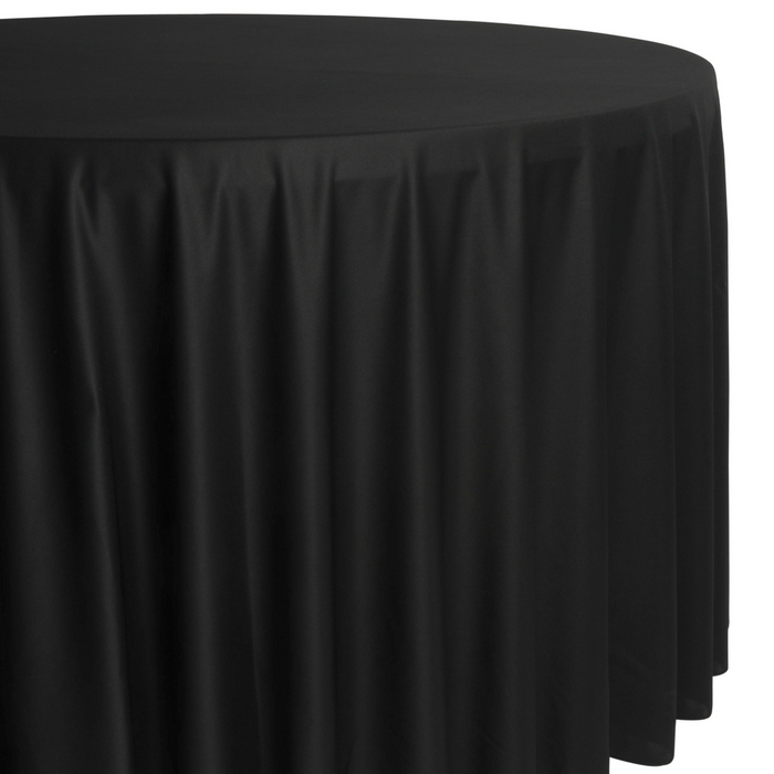 Scuba 132" Round Tablecloth - Black