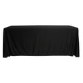 Scuba 90"x156" Rectangular Oblong Tablecloth - Black