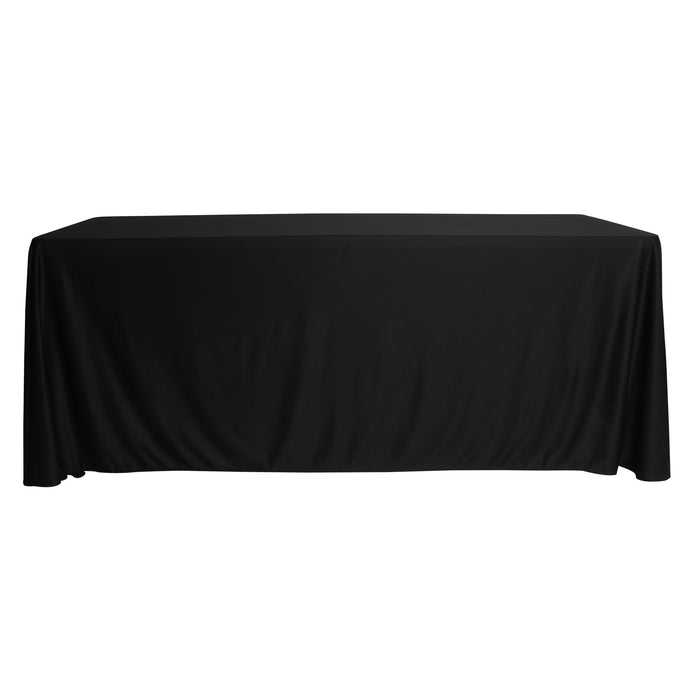 Scuba 90"x156" Rectangular Oblong Tablecloth - Black