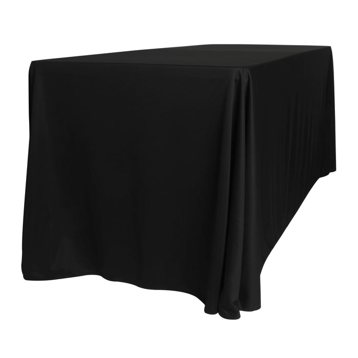 Scuba 90"x156" Rectangular Oblong Tablecloth - Black