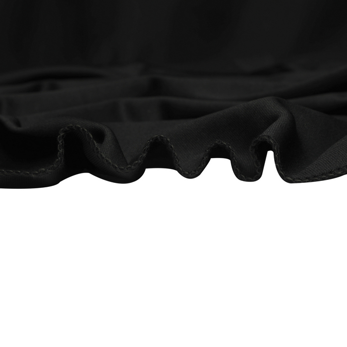Scuba 90"x156" Rectangular Oblong Tablecloth - Black