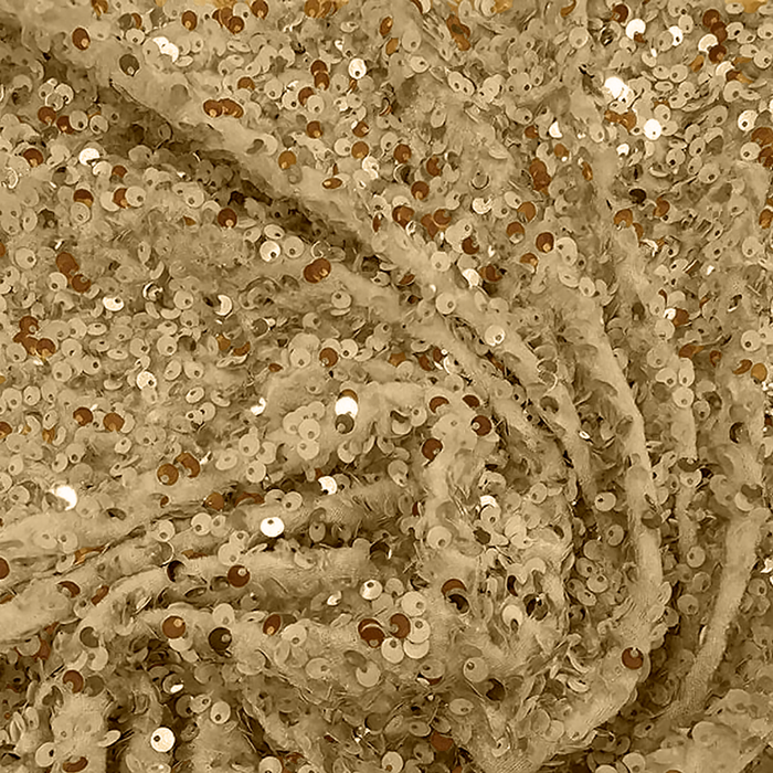 Sequin velvet champagne fabric