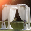 Sheer Voile (IFR) 8ft H x 118" W Drape/Backdrop Panel - White