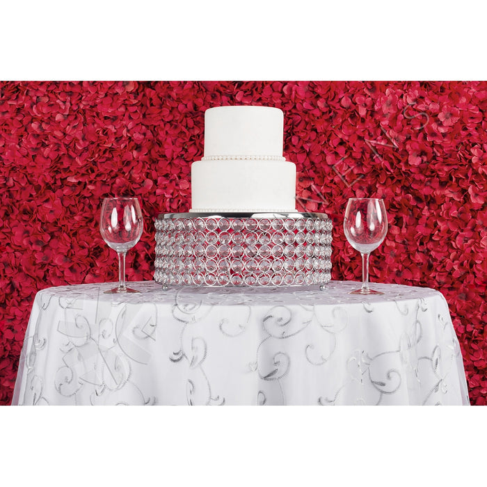 Silk Hydrangeas Flower Wall Backdrop Panel - Red - CV Linens