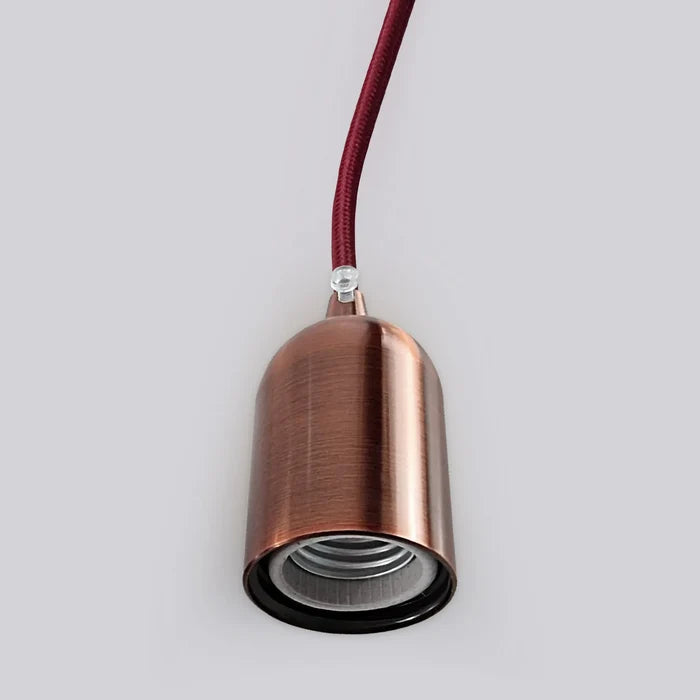 Smooth Rose Gold E27 Vintage Metal Lamp Holder Retro Socket~2727