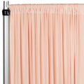 Spandex 4-way Stretch Backdrop Drape Curtain 16ft H x 60" W - Blush/Rose Gold