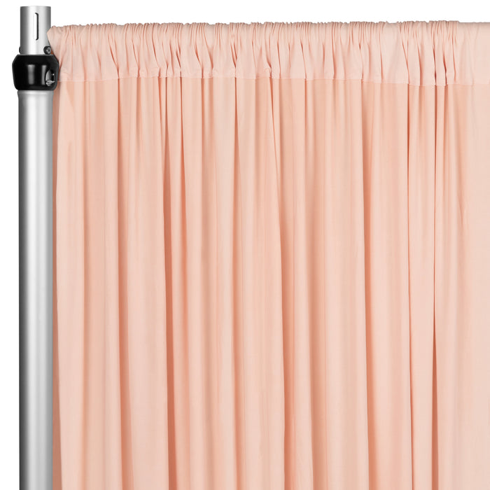 Spandex 4-way Stretch Backdrop Drape Curtain 16ft H x 60" W - Blush/Rose Gold