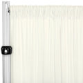 Spandex 4-way Stretch Drape Curtain 10ft H x 60" W - Ivory - CV Linens