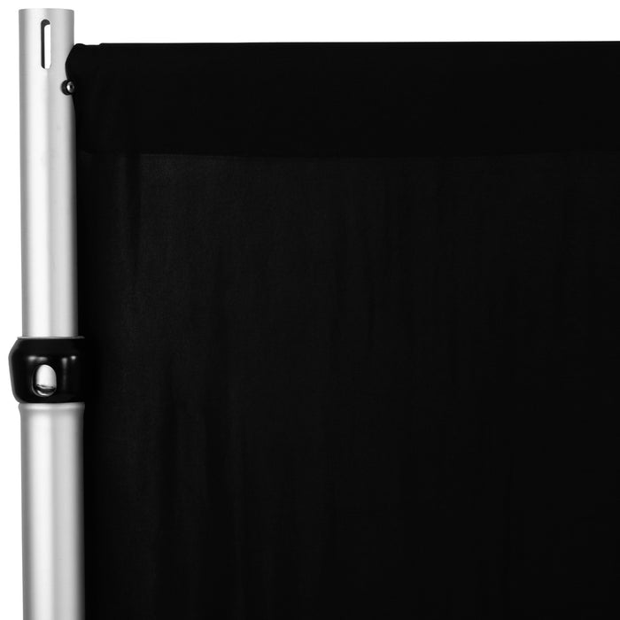 Spandex 4-way Stretch Drape Curtain 12ft H x 60" W - Black - CV Linens