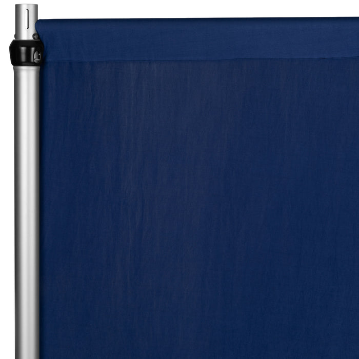 Spandex 4-way Stretch Drape Curtain 12ft H x 60" W - Navy Blue - CV Linens