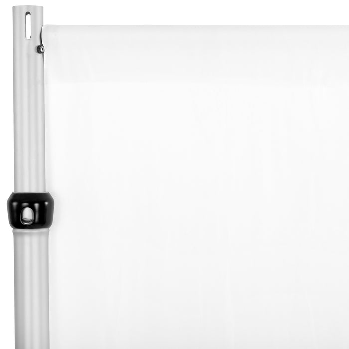 Spandex 4-way Stretch Drape Curtain 12ft H x 60" W - White - CV Linens