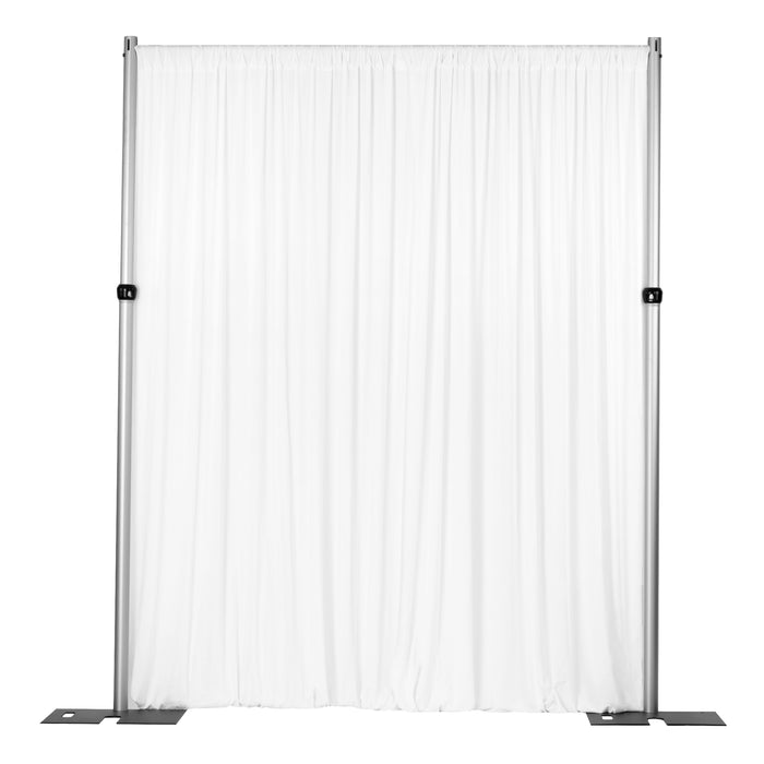 Spandex 4-way Stretch Drape Curtain 12ft H x 60" W - White - CV Linens