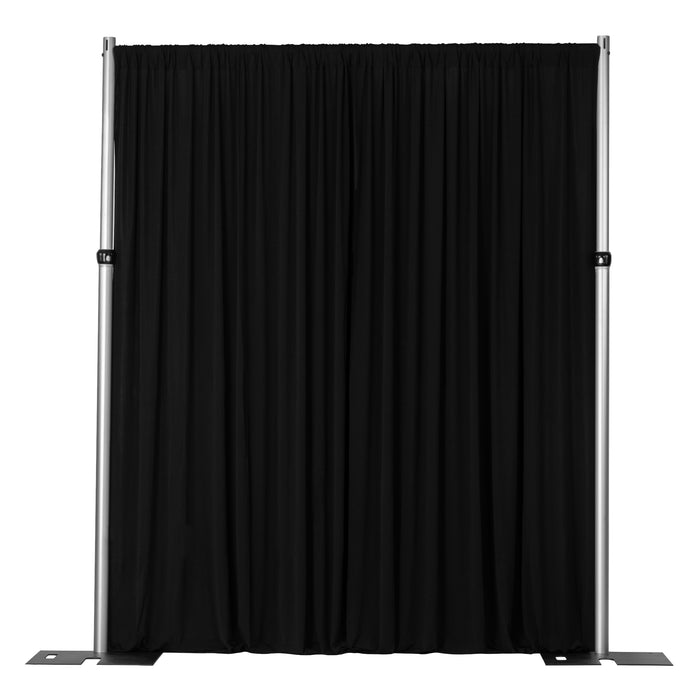 Spandex 4-way Stretch Drape Curtain 14ft H x 60" W - Black - CV Linens