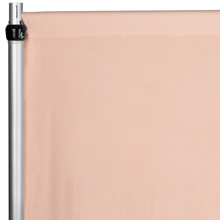 Spandex 4-way Stretch Drape Curtain 8ft H x 60" W - Blush/Rose Gold - CV Linens