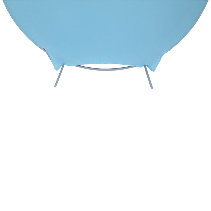 Spandex Arch Cover for Round 7.5 ft Wedding Arch Stand - Baby Blue