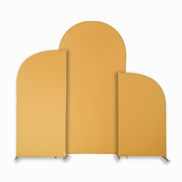 Spandex Arch Covers for Chiara Frame Backdrop 3pc/set - Gold