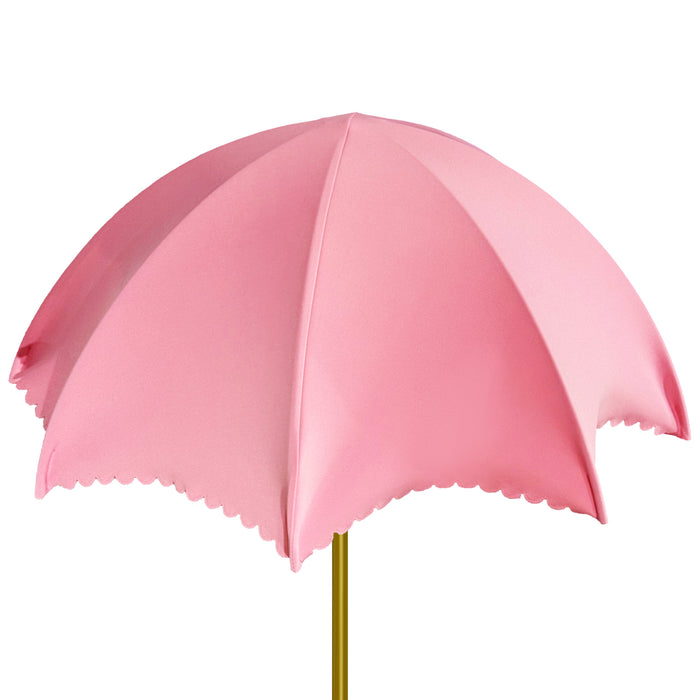 Spandex Cover for Adjustable Umbrella Centerpiece Stand Pink close up