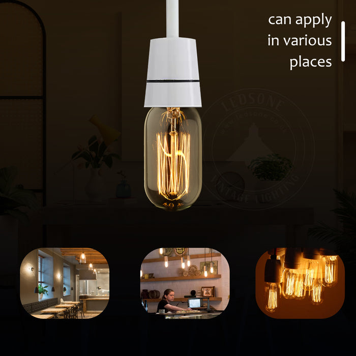 T45 E27 60W Dimmable Filament Dimmable Incandescent Bulb~3232