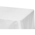 Taffeta Tablecloth 90"x132" Rectangular - White - CV Linens