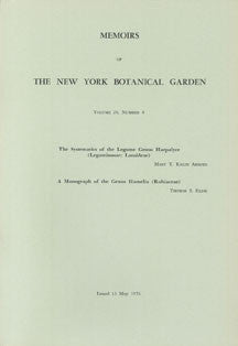 The Systematics of the Legume Genus Harpalyce. Mem (26)4