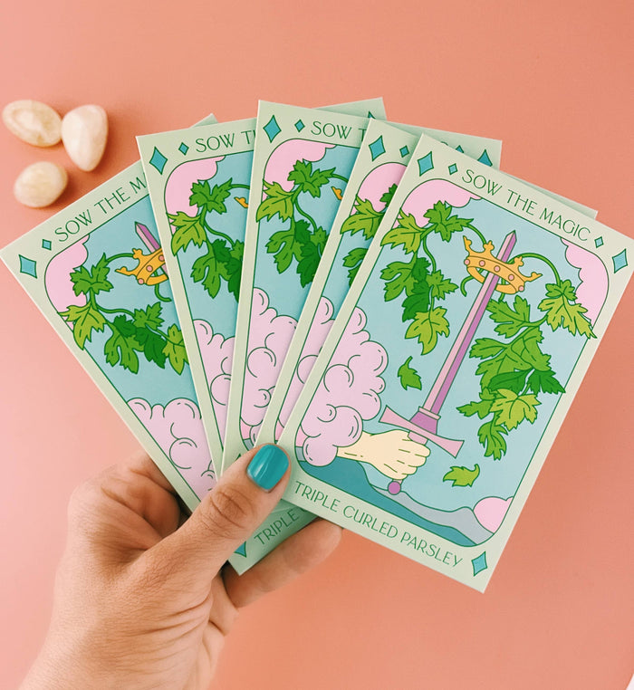 Triple Curled Parsley | Tarot Seed Packet | Sow the Magic